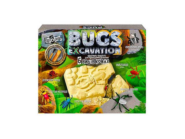 Дитячий набір для проведення розкопок 'Bugs Excavation' Жуки Danko Toys BEX-01U Укр (BEX-01-05U)