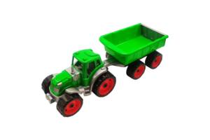 Дитячий трактор з причепом 3442TXK, 2 кольори (Зелений)