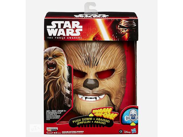 Электронная маска Чубакка Вуки 'Звездные войны' со звуком - Chewbacca Wookiee, Star Wars, Hasbro Купи уже