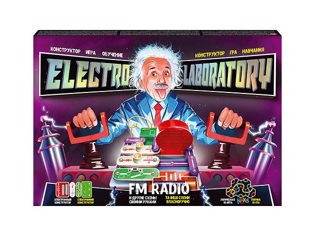 Електронний конструктор'Electro Laboratory. Radio+Piano' Danko Toys ELab-01-03 (FM Radio)