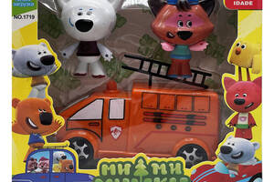 Фігурки героїв Ведмідь та Єнот 'Ве-Ве-Ведмедики' Bambi 1719MM-4 з автомобілем