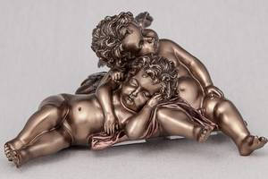 Фигурка на двустороннем скотче Veronese Спящие ангелочки 9 см 75192 бронзовое покрытие Купи уже сегодня!