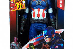 Фигурки супергероев марвел 'Мстители' HAOWAN DY-H5826-33 29 см., подв. руки и ноги, звук, свет Captain America