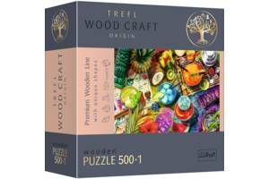 Фигурный деревянный пазл Trefl 'Цветные коктейли' 500 элементов 37х25 см 20154
