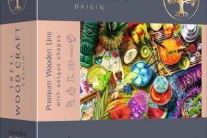 Фигурный деревянный пазл Trefl 'Цветные коктейли' 500 элементов 37х25 см 20154