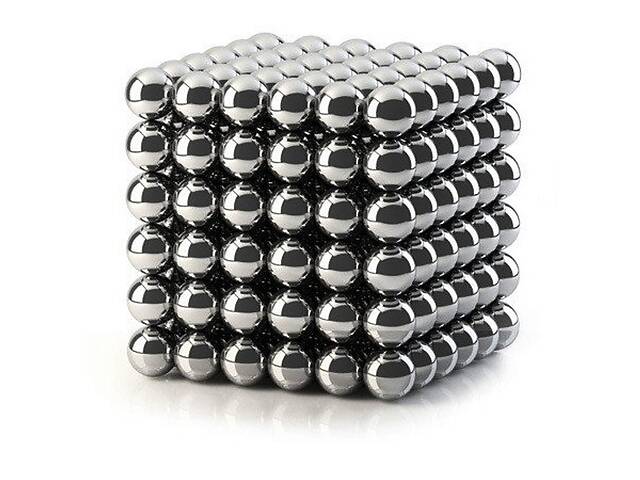 Головоломка Neocube нео куб магнитная 216 шариков Серебряная (hub_QWZm77541)