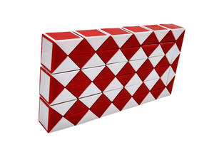 Гра-головоломка кубик Рубіка Змійка MC9-9 велика (Червоний)