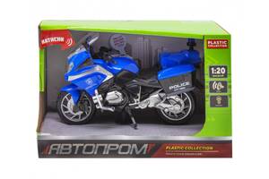 Игрушечный мотоцикл "АВТОПРОМ" 7962 со звуковыми эффектами (Синий)