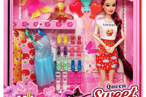 Ігровий набір Лялька з донькою 'Quenn Sweet' 313K43(Orange-Blue) з аксесуарами