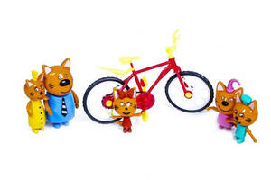 Ігровий набір Три кота N73 з велосипедом