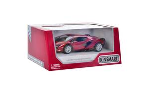 Інерційна машинка Lamborghini Sian FKP 37 Kinsmart KT5431W металева (Червоний)