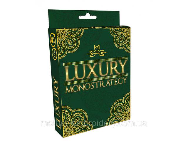 Карточная игра Strateg Luxury Monostrategy экономическая на украинском языке 13,5х9х2,2 см;