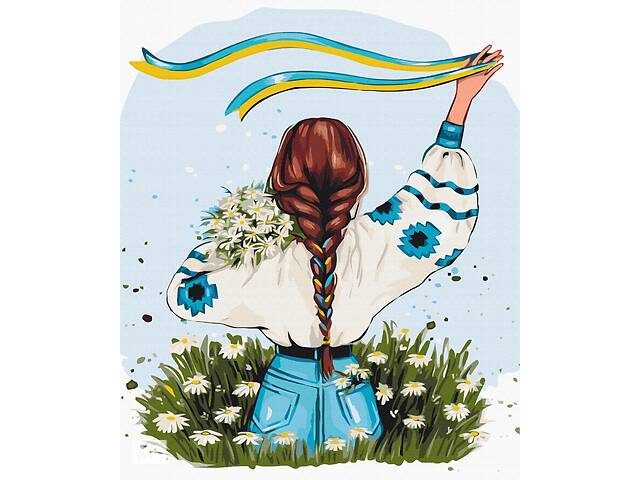 Картина по номерам BrushMe серии Патриот 'Украина в цветах ©Alla Berezovska' 50х60см BS53130L