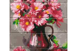 Картина по номерам по дереву 'Хризантемы' ART STORY ASW045 30х40 см