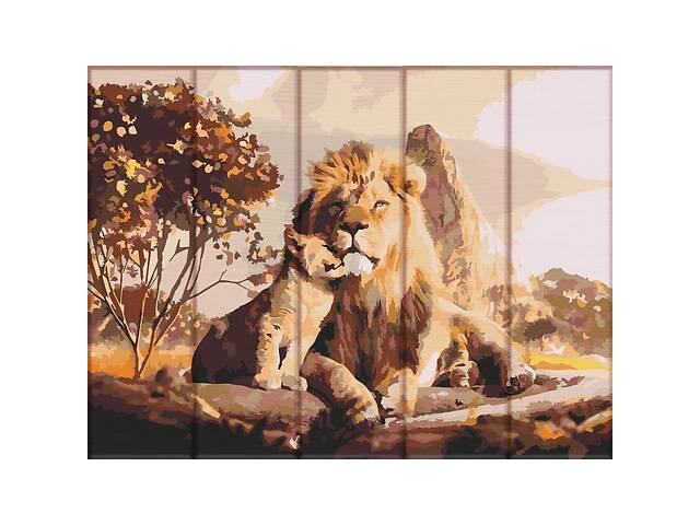 Картина по номерам по дереву 'Наследник льва' ART STORY ASW132 30х40 см