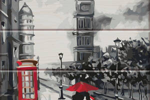Картина по номерам по дереву 'Старый Лондон' ART STORY ASW031 30х40 см