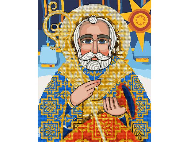 Картина по номерам с алмазной мозаикой Святой Николай 40*50 см Santi (954695)