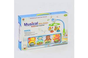 Карусель мобиль на кроватку Jie Gao Musical Baby Mobile Разноцветный (70437)