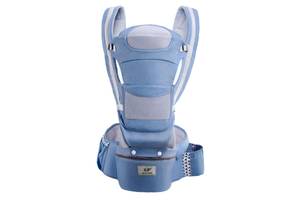 Хипсит Эрго-рюкзак кенгуру переноска Baby Carrier 6 в 1 Джинсовый (n-1370)