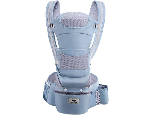 Хипсит эрго-рюкзак кенгуру переноска Baby Carrier 6 в 1 Голубой (n-891)