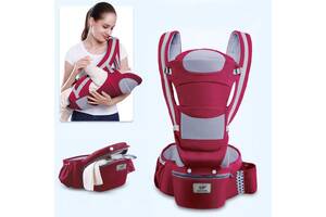 Хипсит, Эрго-рюкзак, кенгуру переноска Baby Carrier 6 в 1 Красный (n-890)