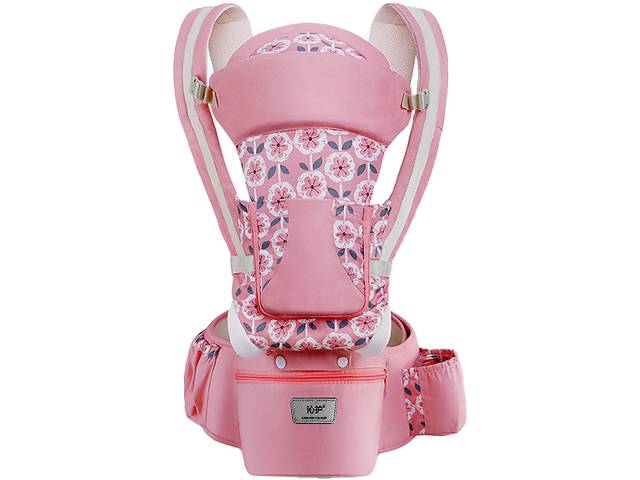 Хипсит эрго-рюкзак кенгуру переноска Baby Carrier 6 в 1 Розовый цветок (vol-10120)