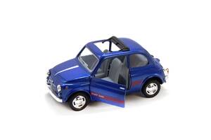 Коллекционная игрушечная модель FIAT 500 KT5004W инерционная (Синий)