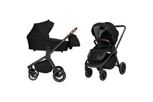 Коляска универсальная CARRELLO Epica CRL-8510/1 (2in1) Space Black +дождевик