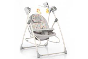 Колиска-гойдалка від 0 до 12 міс Carrello Nanny 3в1 CRL-0005 Grey