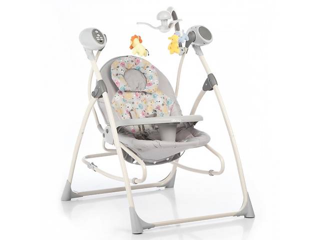 Колиска-гойдалка від 0 до 12 міс Carrello Nanny 3в1 CRL-0005 Grey