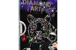Комплект креативної творчості 'DIAMOND ART' DAR-01, 10 видів (Тигр з трояндою)