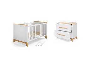 Комплект меблів для новонародженого Мебель UA модерн Білий (57580)