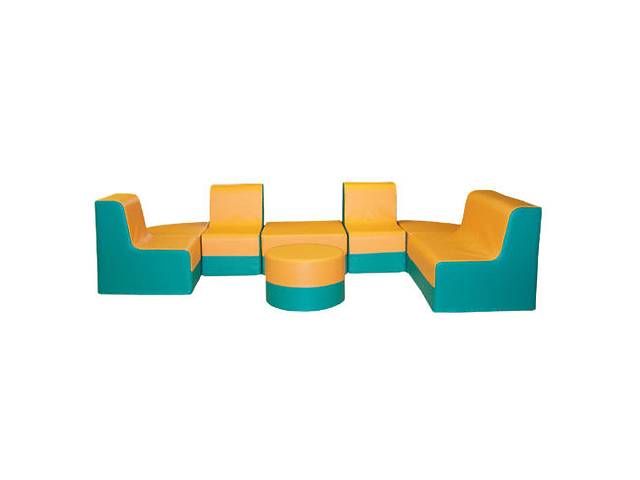 Комплект меблів Tia-Sport Розумниця 270х150х100 см оранжево-бірюзова (sm-0732)