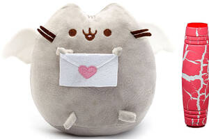 Комплект Мягкая игрушка кот с письмом Pusheen cat и Антистресс игрушка Mokuru (n-725)