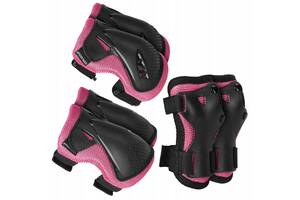 Комплект захисний SportVida 3 в 1 SV-KY0006-L Size L Black/Pink