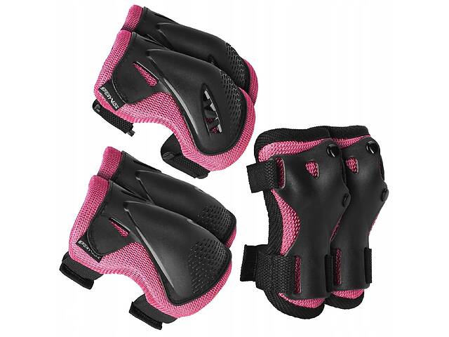 Комплект захисний SportVida 3 в 1 SV-KY0006-M Size M Black/Pink