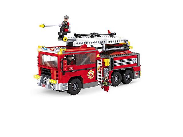 Конструктор AUSINI Пожарная техника 939 частей Red (124791)
