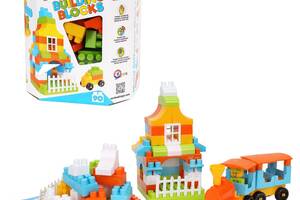 Конструктор Building Blocks 90 деталей голубой Технок (6573)