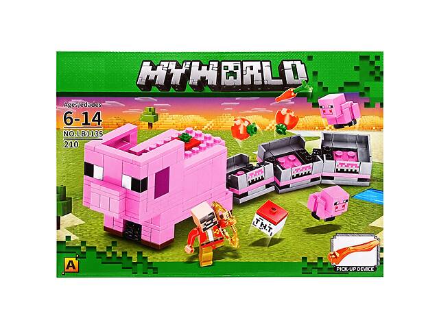 Конструктор детский 'Minecraft' Bambi LB1135A 210 деталей