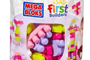 Конструктор First Builders розовый Mega Bloks IR29803