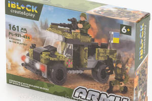Конструктор пластиковий Армія Бойова броньована машина ББМ Lego 161 деталей iBlock Lego 22х4,5х14 см