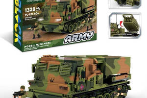 Конструктор пластиковий M270 MLRS Реактивна система залпового вогню ППО Lego 1328 дит iBlock 63,5*42,5*9