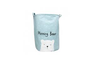 Корзина для іграшок Baby Comfort Hello My Bear блакитна