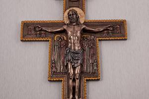 Крест на стену с креплением Распятие Христа 40х28 см 75880 бронзовое покрытие Купи уже сегодня!