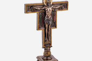 Крест настольный Veronese Распятие Сан-Дамиано 35,5 см 1907280 бронзовое покрытие Купи уже сегодня!