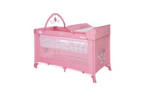 Кровать-манеж Lorelli Noemi 2 Layers Plus Розовый