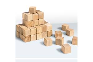 Кубики деревянные 20шт