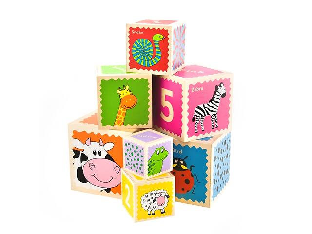 Кубики Lelin Na-Na 7 шт Разноцветный