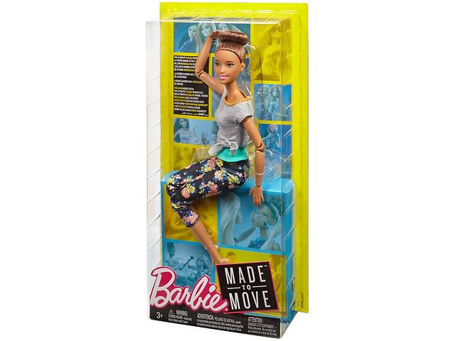 Кукла Барби Шатенка Двигайся как я Оригинал Barbie Mattel (FTG82)