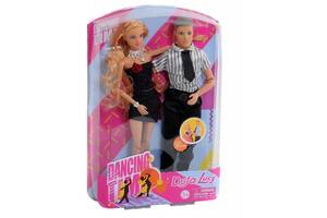 Кукла Дефа 8386-BF Танцевальная пара В чёрном платье